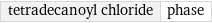 tetradecanoyl chloride | phase