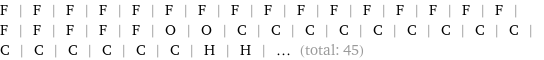 F | F | F | F | F | F | F | F | F | F | F | F | F | F | F | F | F | F | F | F | F | O | O | C | C | C | C | C | C | C | C | C | C | C | C | C | C | C | H | H | ... (total: 45)