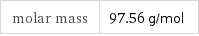 molar mass | 97.56 g/mol