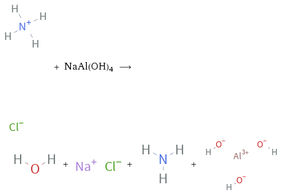  + NaAl(OH)4 ⟶ + + + 