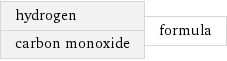 hydrogen carbon monoxide | formula