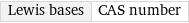 Lewis bases | CAS number