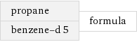 propane benzene-d 5 | formula