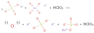  + + HClO2 ⟶ + + + HClO3