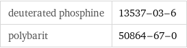 deuterated phosphine | 13537-03-6 polybarit | 50864-67-0