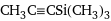 CH_3C congruent CSi(CH_3)_3