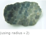  (using radius=2)