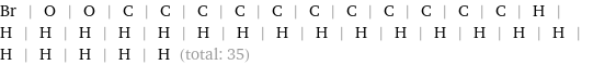 Br | O | O | C | C | C | C | C | C | C | C | C | C | C | H | H | H | H | H | H | H | H | H | H | H | H | H | H | H | H | H | H | H | H | H (total: 35)