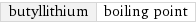 butyllithium | boiling point