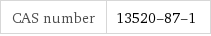 CAS number | 13520-87-1