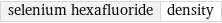 selenium hexafluoride | density