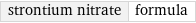 strontium nitrate | formula