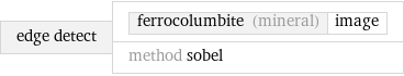 edge detect | ferrocolumbite (mineral) | image method sobel