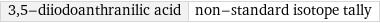 3, 5-diiodoanthranilic acid | non-standard isotope tally