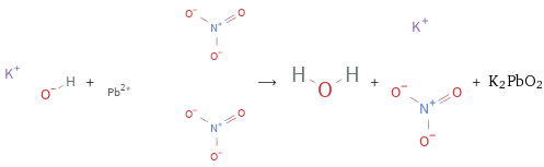  + ⟶ + + K2PbO2