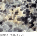  (using radius=2)