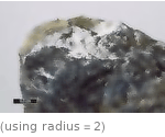  (using radius=2)