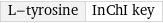 L-tyrosine | InChI key