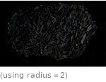  (using radius=2)