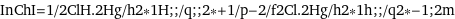 InChI=1/2ClH.2Hg/h2*1H;;/q;;2*+1/p-2/f2Cl.2Hg/h2*1h;;/q2*-1;2m