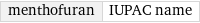 menthofuran | IUPAC name