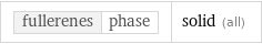 fullerenes | phase | solid (all)