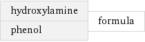 hydroxylamine phenol | formula