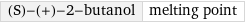 (S)-(+)-2-butanol | melting point