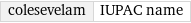 colesevelam | IUPAC name