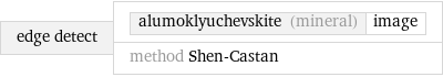 edge detect | alumoklyuchevskite (mineral) | image method Shen-Castan
