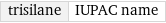 trisilane | IUPAC name