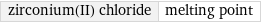 zirconium(II) chloride | melting point