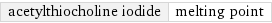 acetylthiocholine iodide | melting point