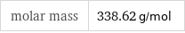 molar mass | 338.62 g/mol