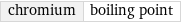 chromium | boiling point