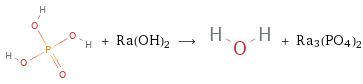  + Ra(OH)2 ⟶ + Ra3(PO4)2