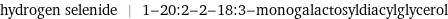 hydrogen selenide | 1-20:2-2-18:3-monogalactosyldiacylglycerol