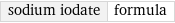 sodium iodate | formula