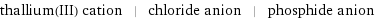 thallium(III) cation | chloride anion | phosphide anion