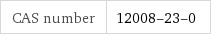 CAS number | 12008-23-0