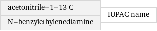 acetonitrile-1-13 C N-benzylethylenediamine | IUPAC name