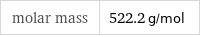 molar mass | 522.2 g/mol