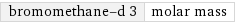 bromomethane-d 3 | molar mass