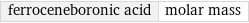 ferroceneboronic acid | molar mass