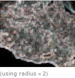  (using radius=2)