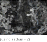  (using radius=2)