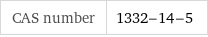 CAS number | 1332-14-5