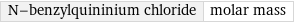 N-benzylquininium chloride | molar mass