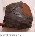  (using radius=2)