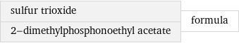 sulfur trioxide 2-dimethylphosphonoethyl acetate | formula